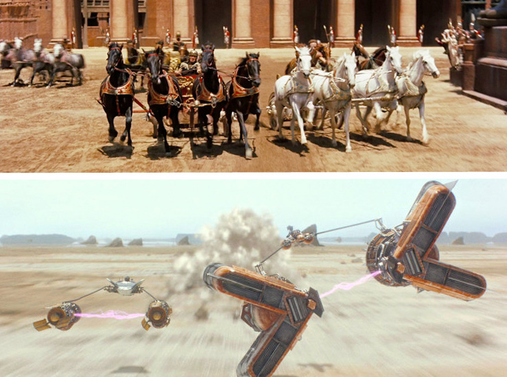 The Phantom Menace Ben-Hur - Chariot Race vs Podrace