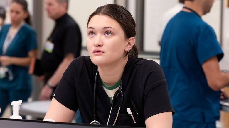 Isa Briones as Dr. Santos on The Pitt
