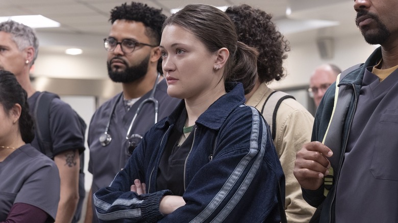 Isa Briones as Dr. Santos on The Pitt