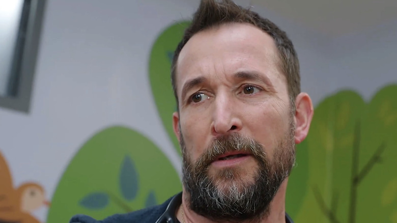 Noah Wyle's Dr Michael Robinavitch looks shaken in closeup in The Pitt