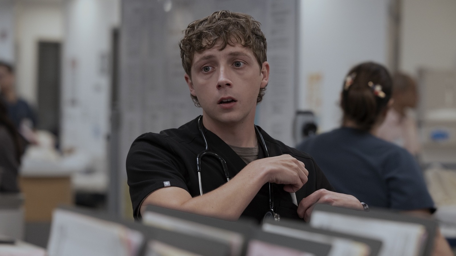 What Happened To Whitaker's ID Badge On The Pitt Season 2