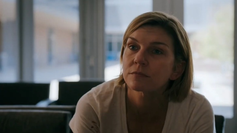 Carol during the atom bomb conversation on Pluribus