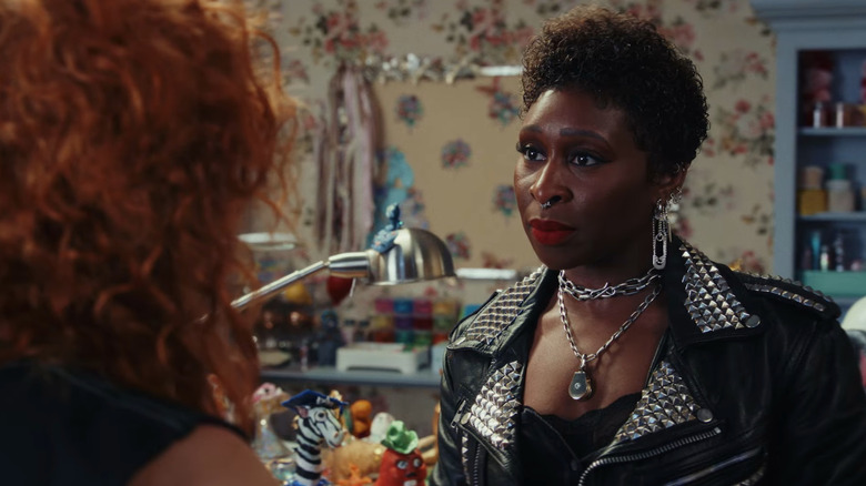 Poker Face, the back of Charlie's face as she talks to Amber, who is disguising herself as her identical sister Felicity