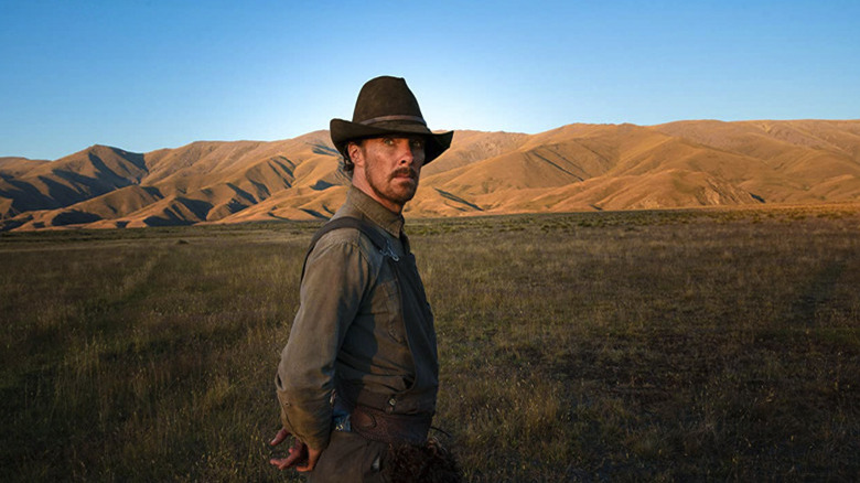 Benedict Cumberbatch in a field