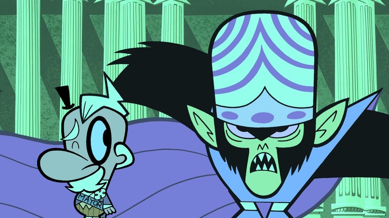 Mojo Jojo looking angry in The Powerpuff Girls