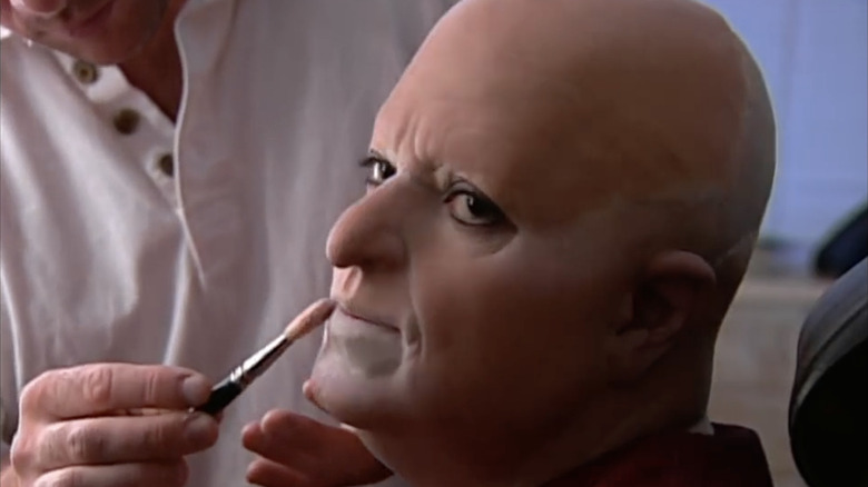 Michael Jackson plays multiple roles in heavy prosthetic make-up in "Michael Jackson's Ghosts"