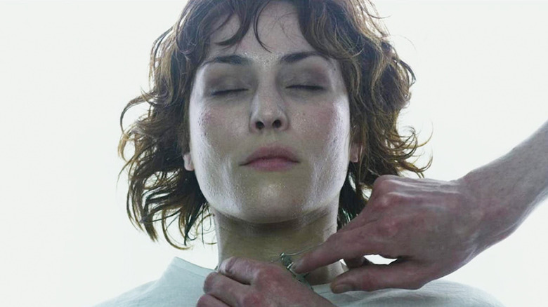 Noomi Rapace unconscious in Prometheus