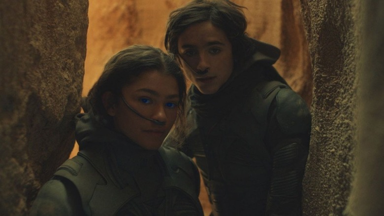Paul and Chani in Dune 2021