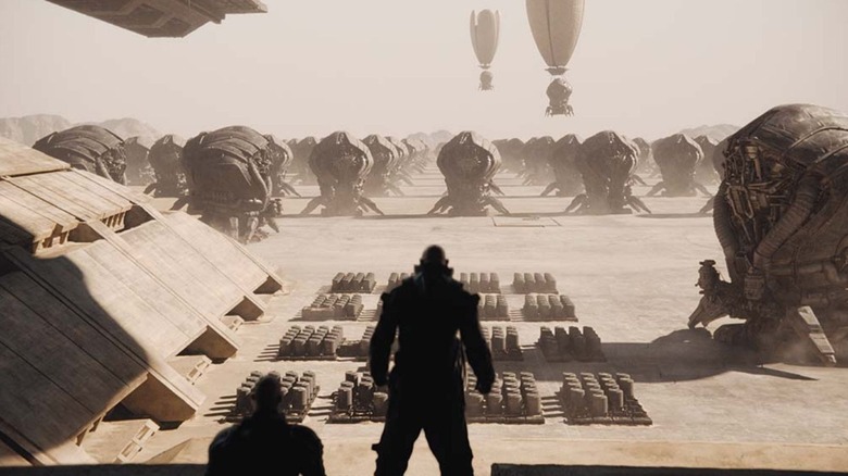 House Harkonnen leaves Arrakis in Dune 2021