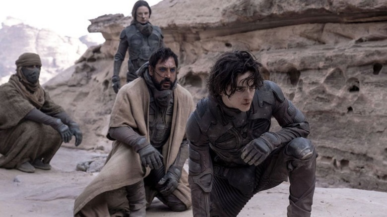 Paul Atreides in battle in Dune 2021