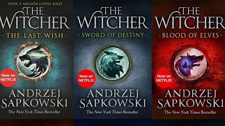 The first three books in The Witcher series, The Last Wish, Sword of Destiny and Blood of Elves