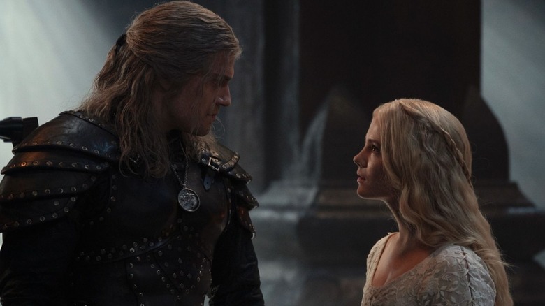 Geralt and his Child Surprise, Ciri, in The Witcher