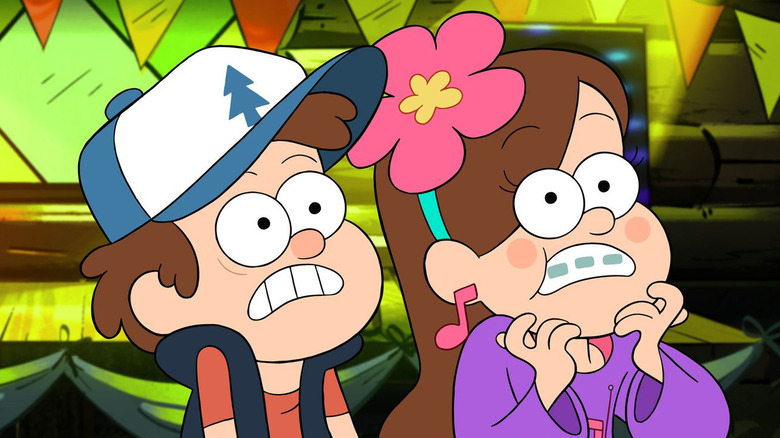 Dipper and Mabel in Gravity Falls