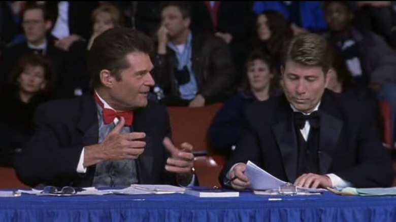 Fred Willard and Jim Piddock provide commentary for a prestigious dog show in Best In Show (2000)