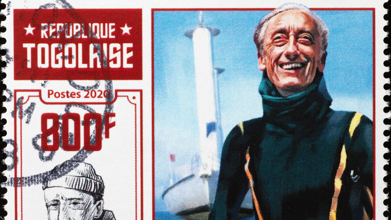 Cousteau on a postcard
