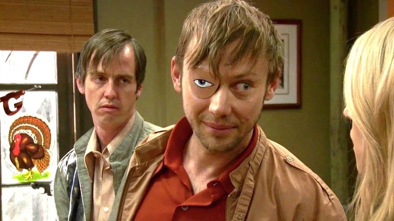 Nate Mooney, Jimmi Simpson, and Kaitlin Olson in It's Always Sunny in Philadelphia