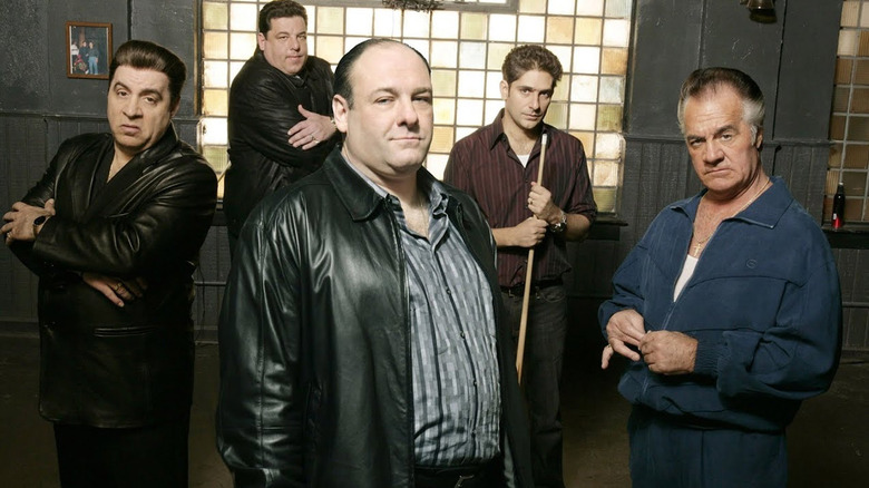 James Gandolfini and the cast of The Sopranos