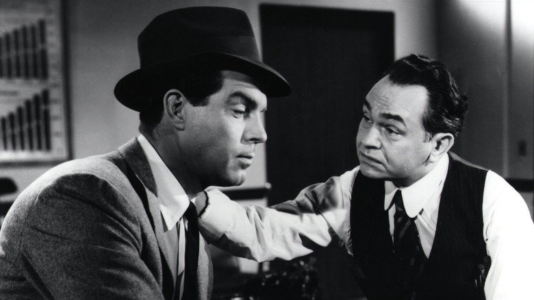 Double Indemnity Fred MacMurray Edward G. Robinson Bonding Moment