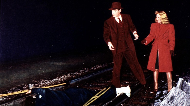 Double Indemnity Body On Train Tracks