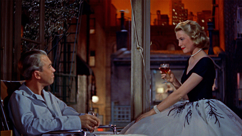 Jimmy Stewart and Grace Kelly in Rear Window