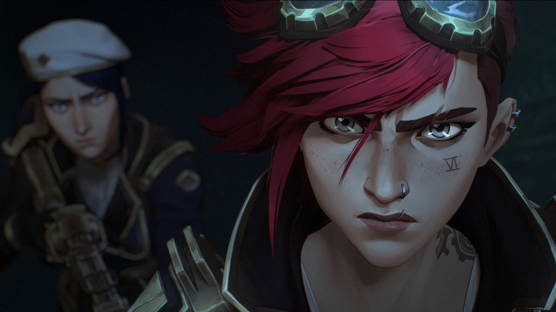 Caitlyn and Vi gearing up for a fight in Arcane season 2
