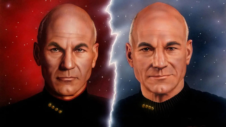 The cover of the Star Trek: The Next Generation tie-in novel Dark Mirror