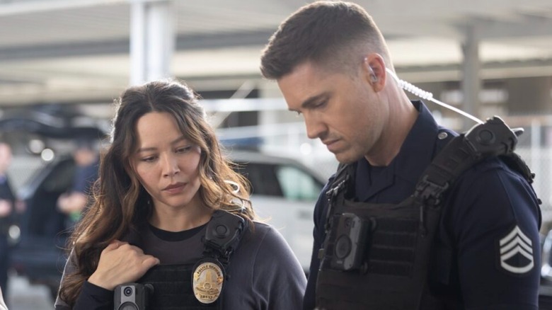 Lucy Chen and Tim Bradford are the primary focus on The Rookie Season 7