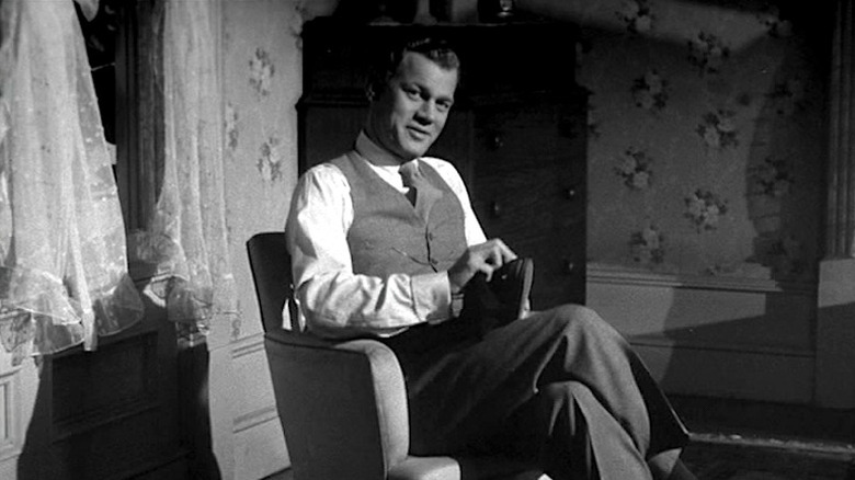 Joseph Cotten Sitting in Shadow of a Doubt
