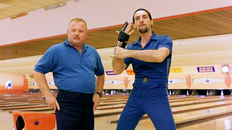 Liam and the Jesus sending a message to the Dude's team