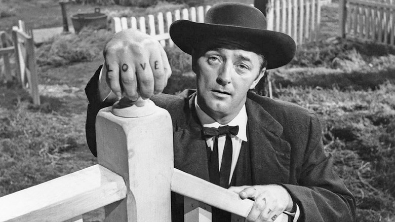 Robert Mitchum as Harry Powell Night of the Hunter