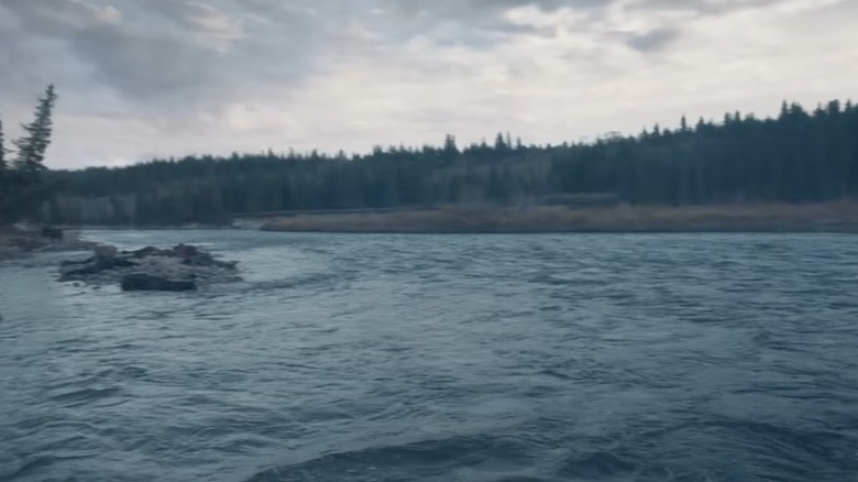 View from the boat in The Revenant