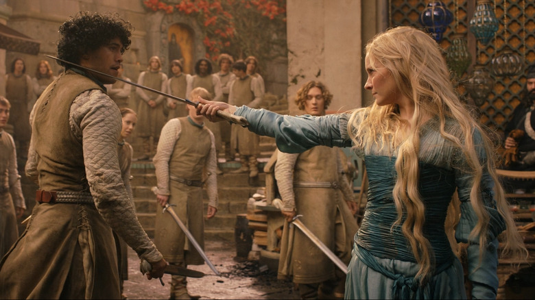Galadrie and Valandil in The Lord of the Rings: The Rings of Power
