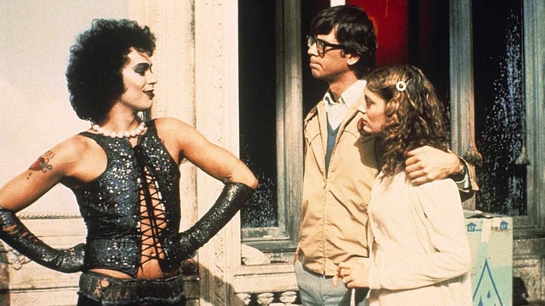 Tim Curry, Barry Bostwick and Susan Sarandon in The Rocky Horror Picture Show