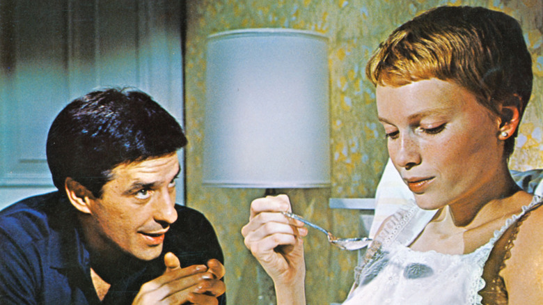 John Cassavetes and Mia Farrow
