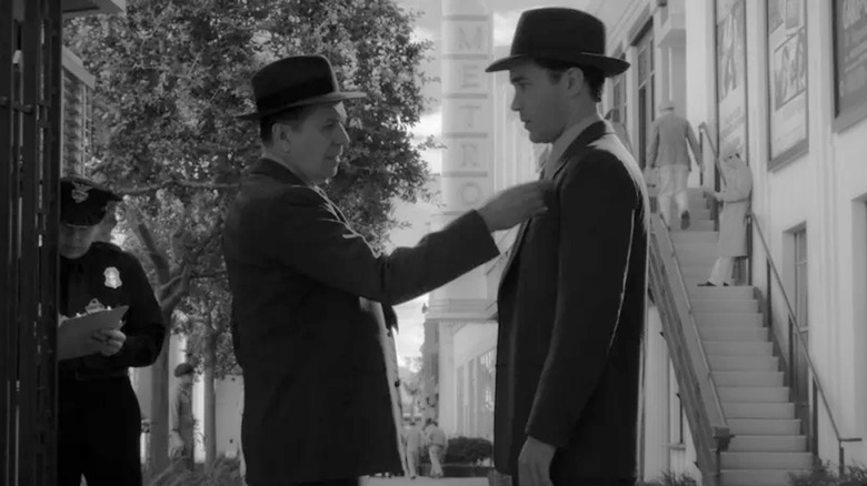 Oldman and Pelphrey as the Mank brothers in Mank