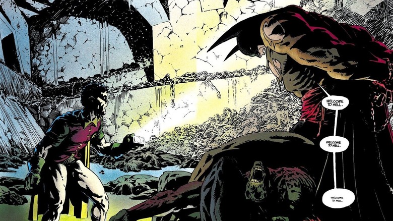 Batman: The Cult Robin finds Batman among mountain of corpses