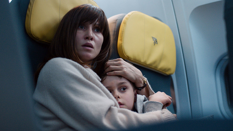 Netflix Blood Red Sky Peri Baumeister as Nadja protects child