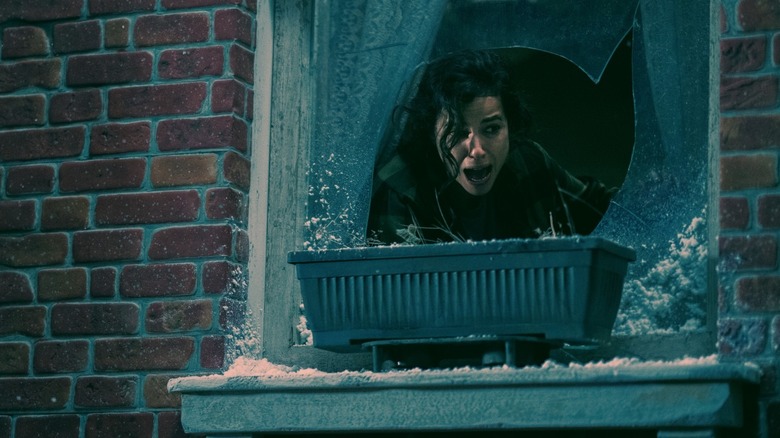 no one gets out alive Cristina Rodlo crawls broken window