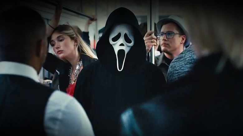 Scream VI ghostface on subway