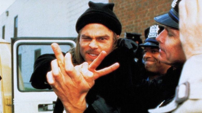 Brad Pitt Jeffrey Goines Arrested 12 Monkeys