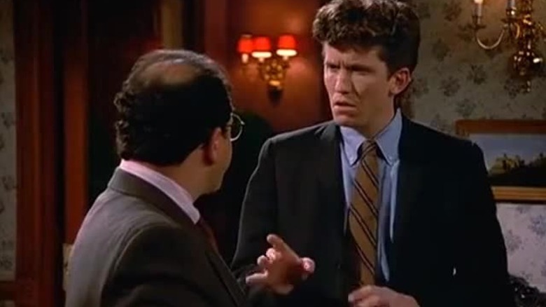 Timmy yelling at George on an episode of Seinfeld.