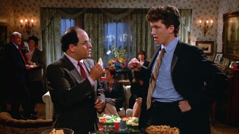 George and Timmy facing on in an episode of Seinfeld.