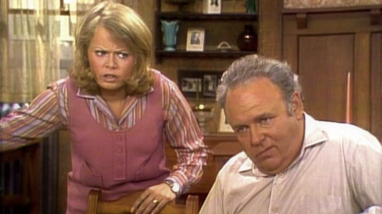 Gloria lecturing Archie in Archie Bunker's Place