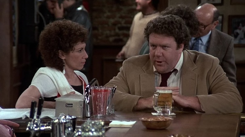 Rhea Perlman and George Wendt on Cheers