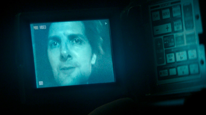 Mark talking to himself in a recording in Severance season 2
