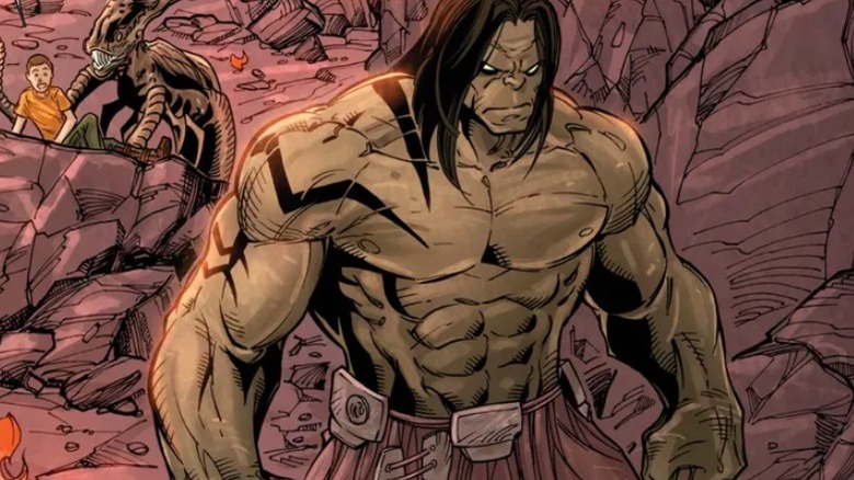 Skaar on his home planet