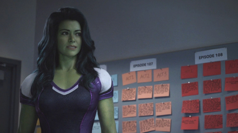 Tatiana Manslany as She-Hulk's CG model in She-Hulk