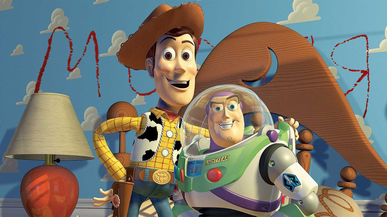 Woody and Buzz Lightyear in Toy Story