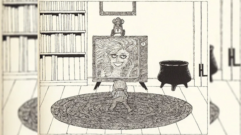 Treehorn watching TV