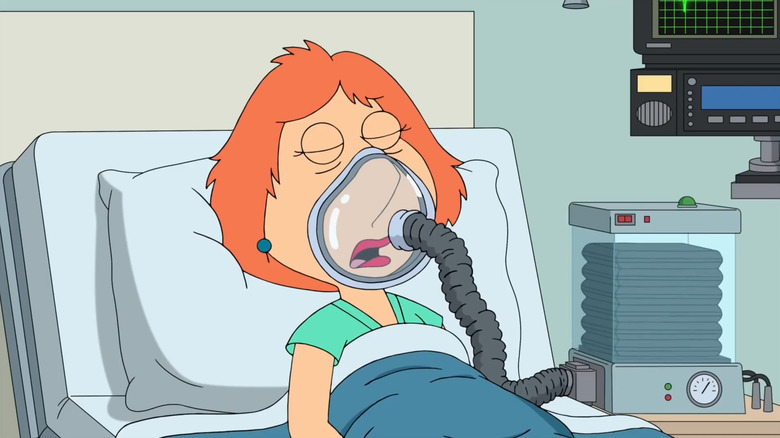 Lois was hospitalized after her heart grew three sizes on Family Guy